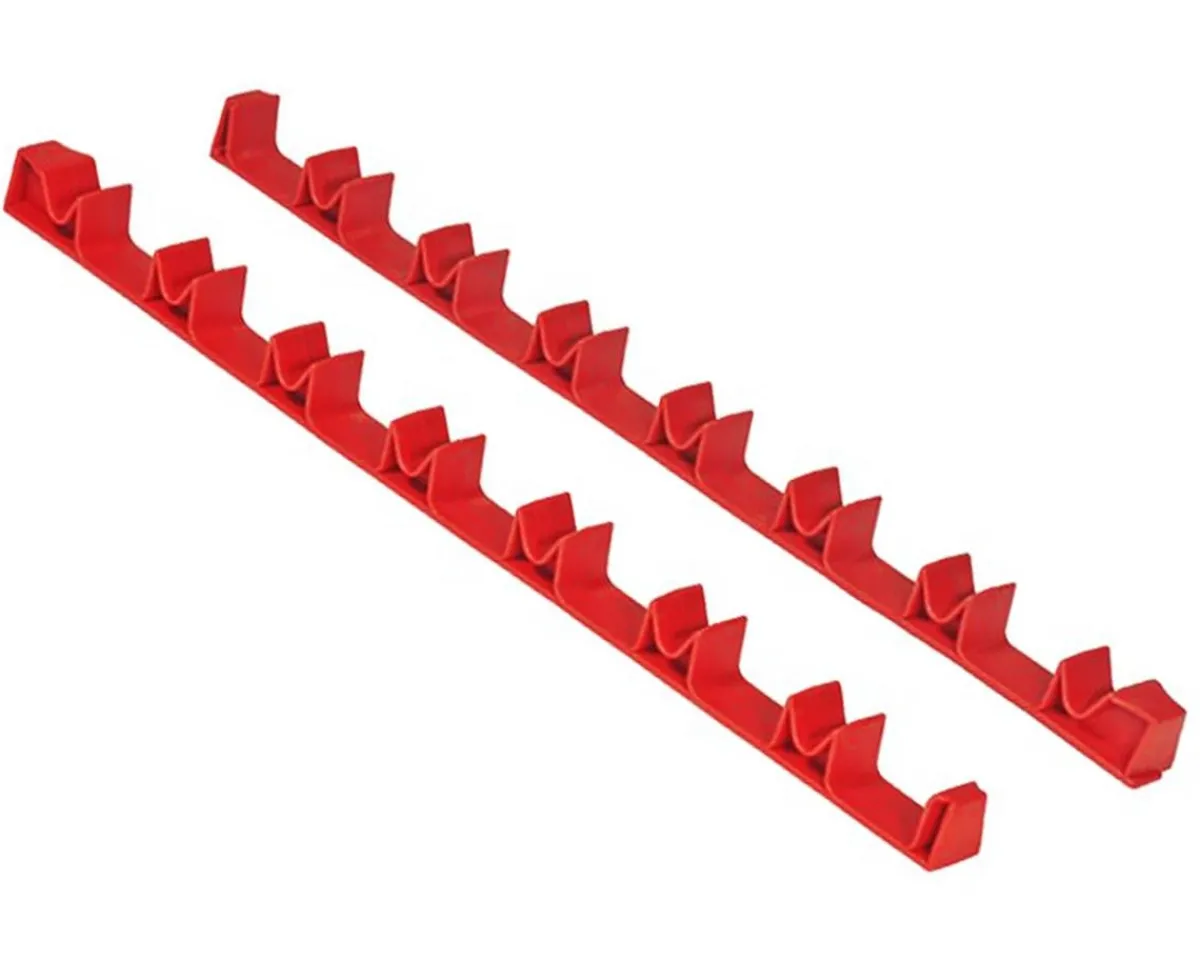 Ernst Manufacturing Tools|14 Tool "No Slip" Low Profile Screwdriver Rail Set (Red)