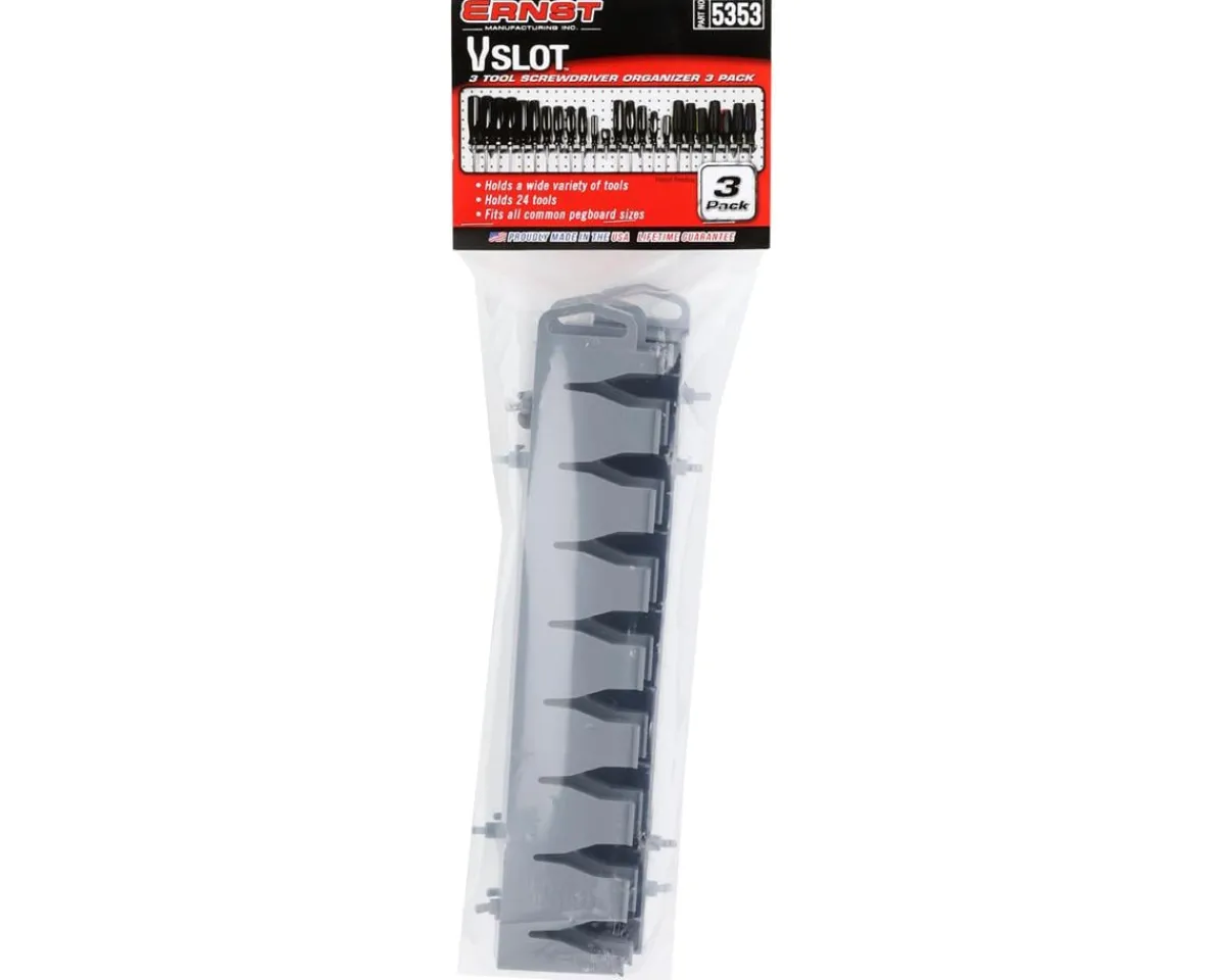 Ernst Manufacturing Tools|V-Slot 8 Tool Screwdriver Organizer (Grey) (3)