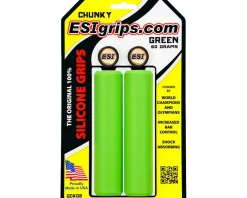 ESI Grips Grips & Handlebar Tape|Chunky Silicone Grips (Green)
