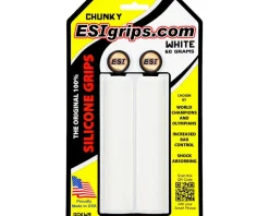 ESI Grips Grips & Handlebar Tape|Chunky Silicone Grips (White)