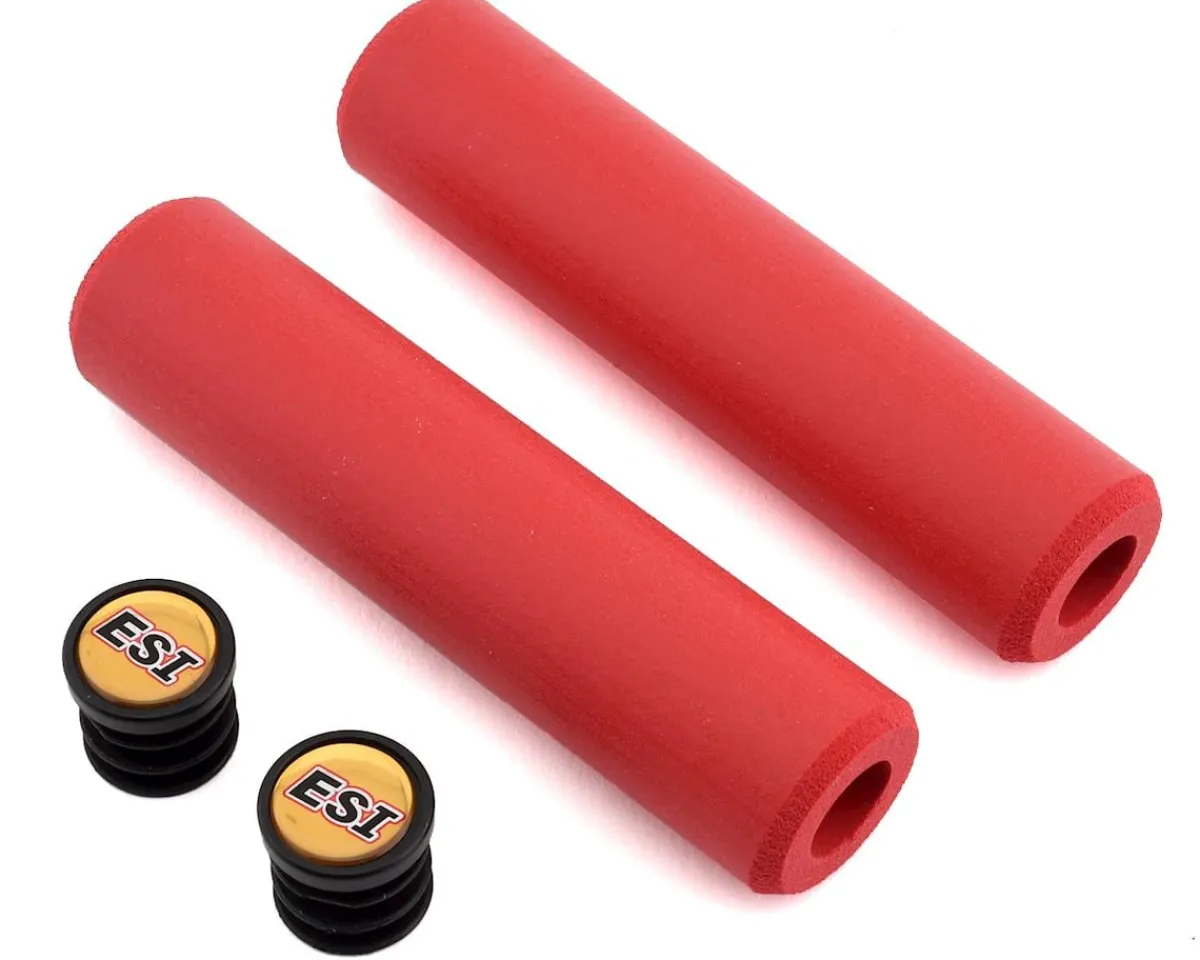ESI Grips Grips & Handlebar Tape|Extra Chunky Silicone Grips (Red)