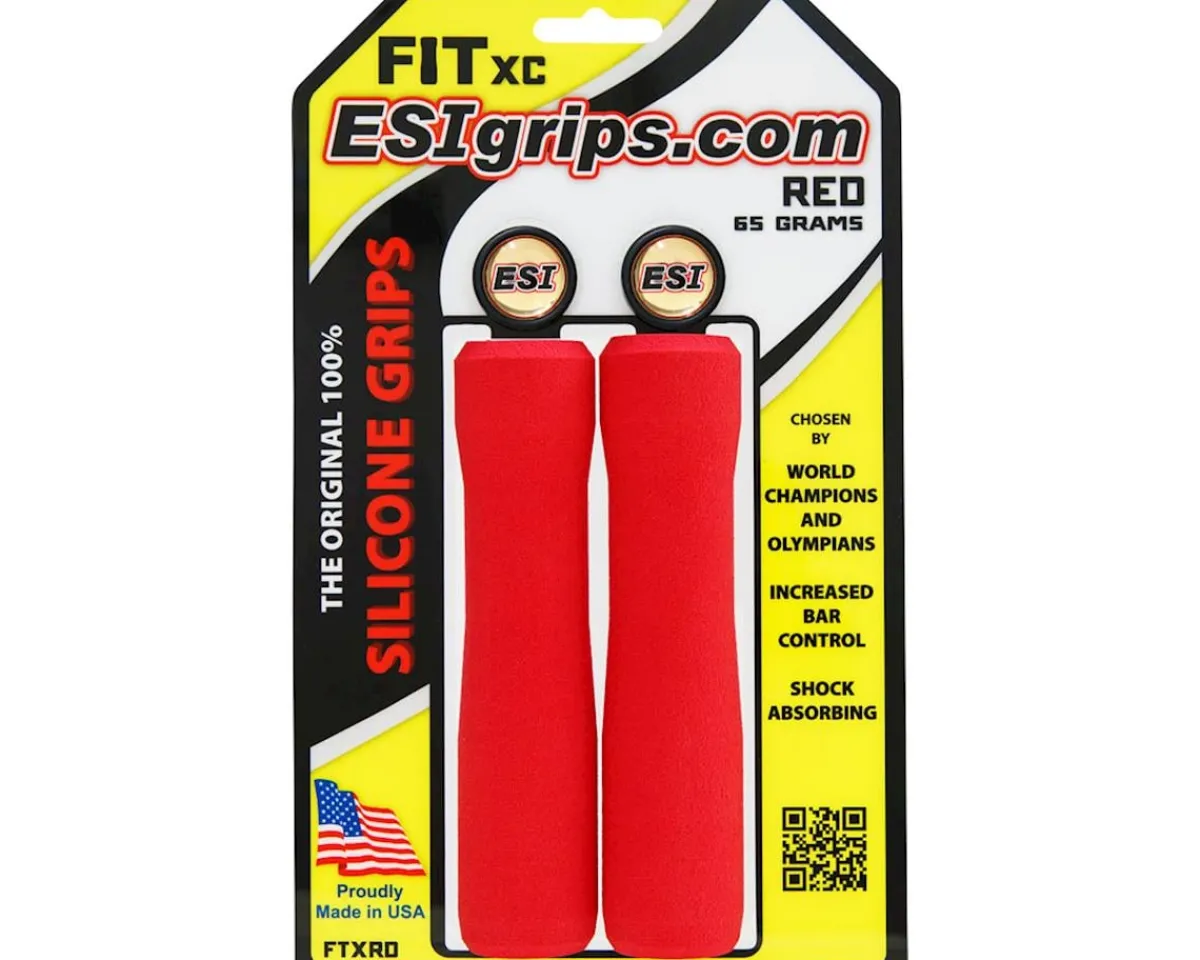 ESI Grips Grips & Handlebar Tape|FIT XC Grips (Red)