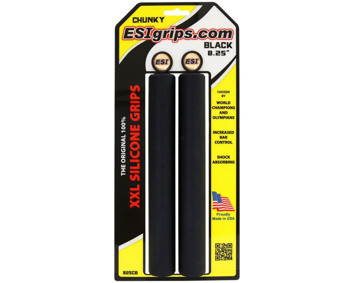 ESI Grips Grips & Handlebar Tape|XXL 8.25" Chunky Grips (Black)