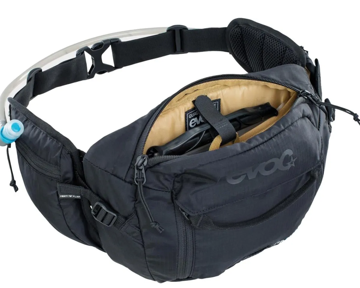 EVOC Bags & Packs|Hip Pack 3 (Black) (3L) (w/ Reservoir)