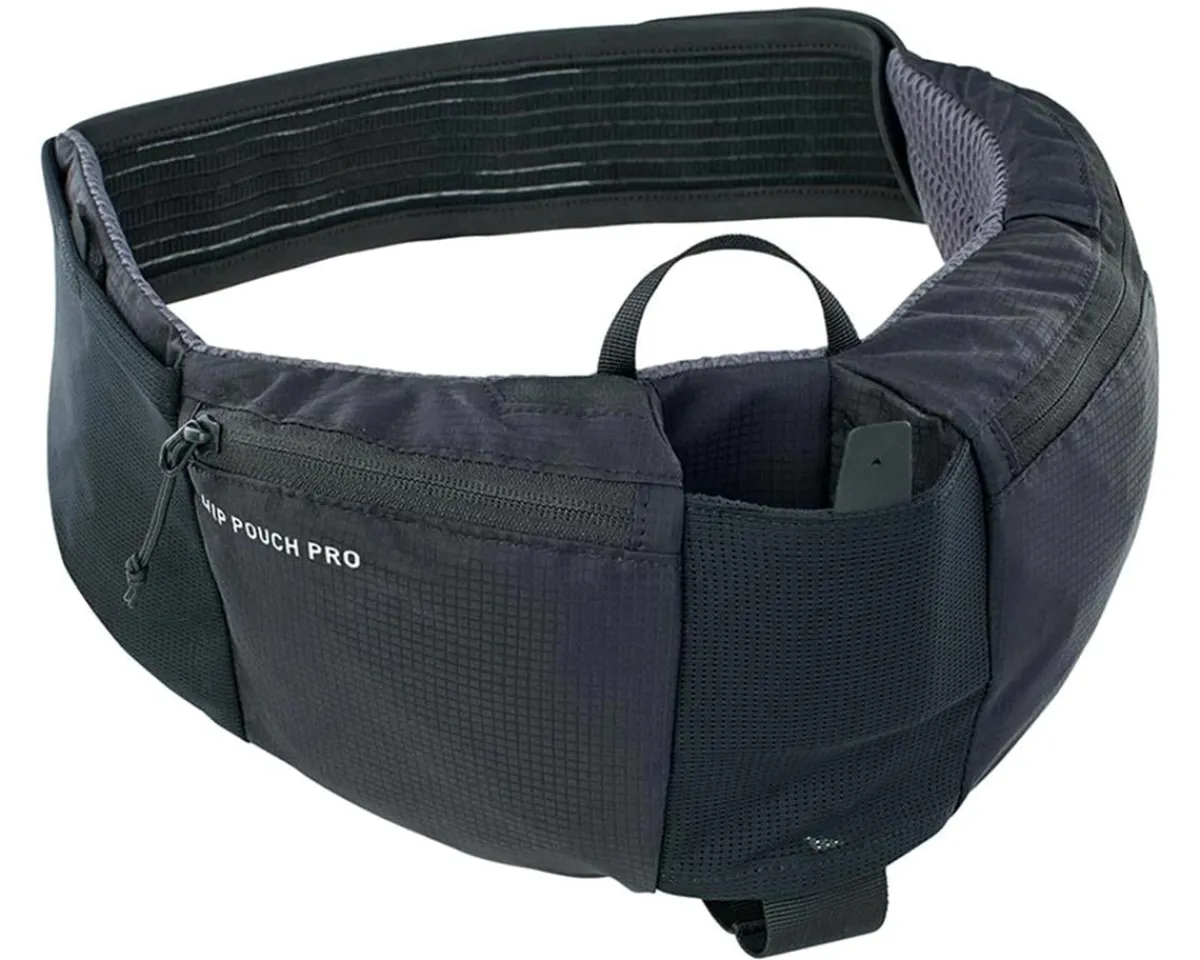 EVOC Bags & Packs|Hip Pouch Pro + Drink Bottle (Black) (1.5L)