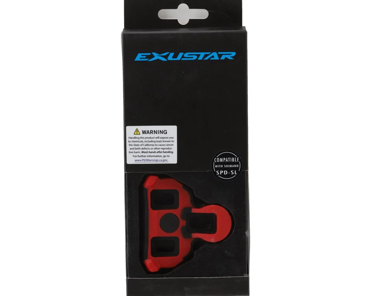 Exustar Shoes|Pedals & Cleats|SL3H2 Road Cleats (For Shimano SPD-SL) (6°) (Red)
