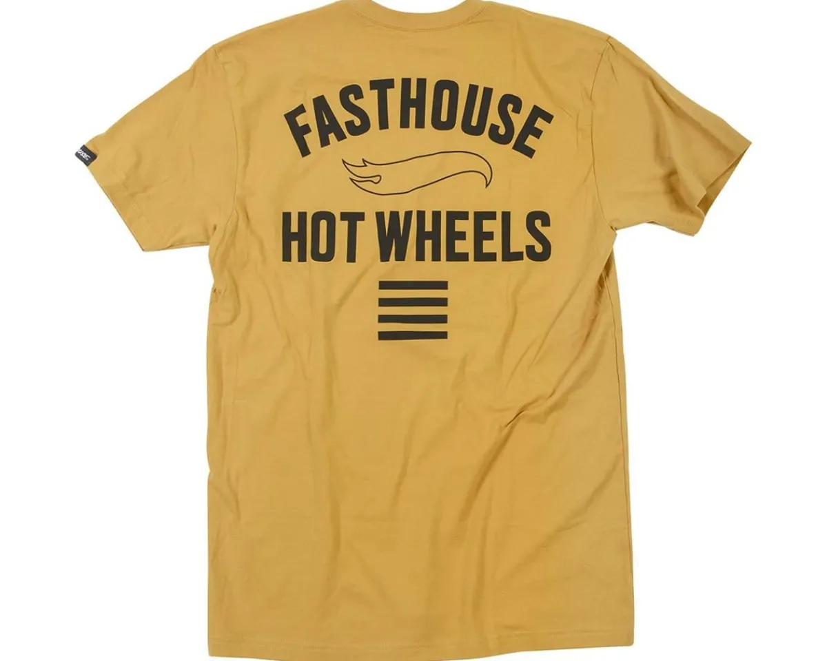 Fasthouse Inc. Clothing Sale|Casual Clothing|Major Hot Wheels T-Shirt (Vintage Gold) (S)