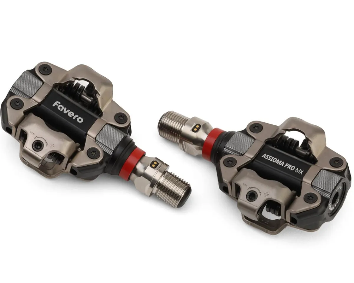 Favero Bike Computers|Power Meters|Assioma PRO MX-2 Dual-Sided Power Meter Pedals (Black) (SPD-Compatible)