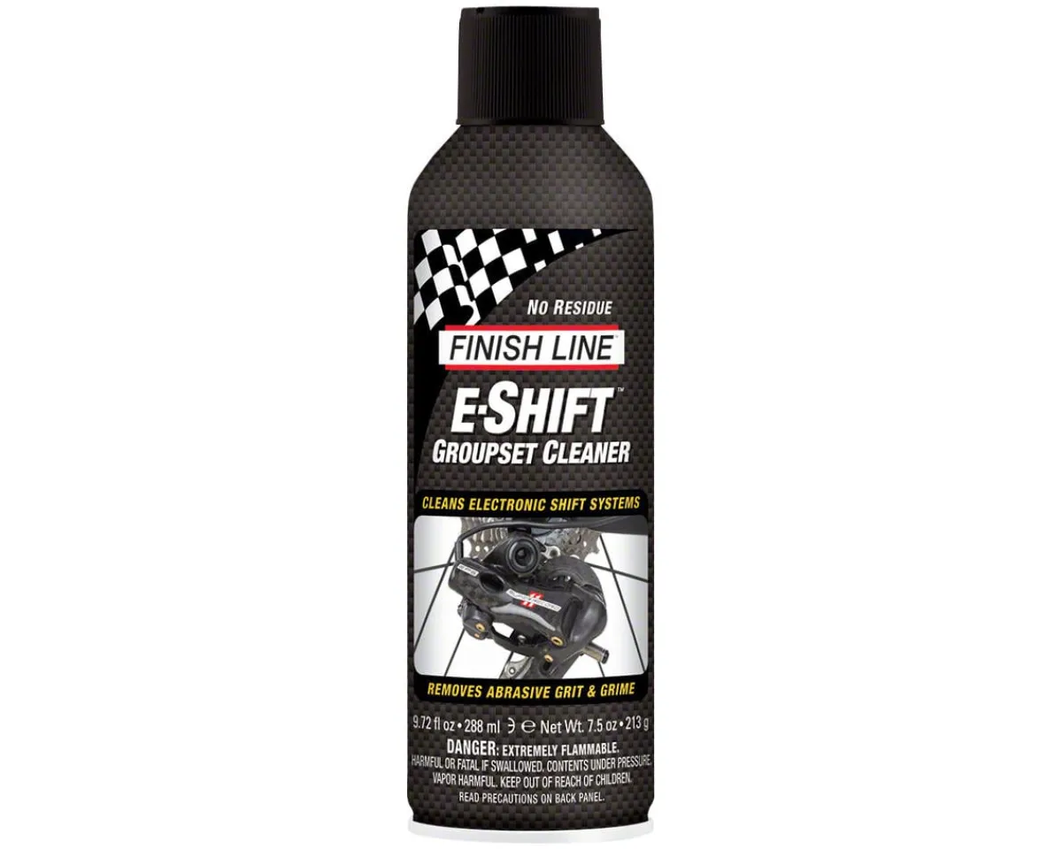 Finish Line Cleaning Supplies|E-Shift Cleaner Electronic Groupset Cleaner (Aerosol) (9oz)