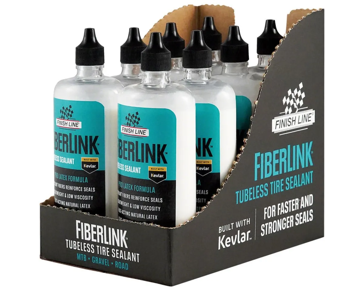 Finish Line Tubeless Tire Tools|Tubeless Accessories|Fiberlink Tubeless Tire Sealant (8oz)