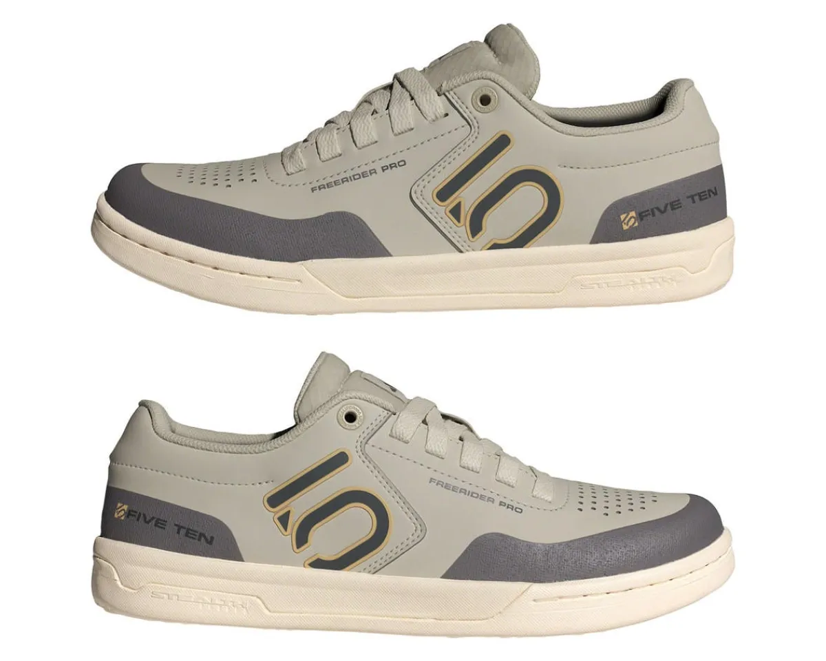 Five Ten Shoes|Shoes, Socks, & Footwear|Freerider Pro Flat Pedal Shoes (Putty Grey/Carbon/Charcoal) (9)