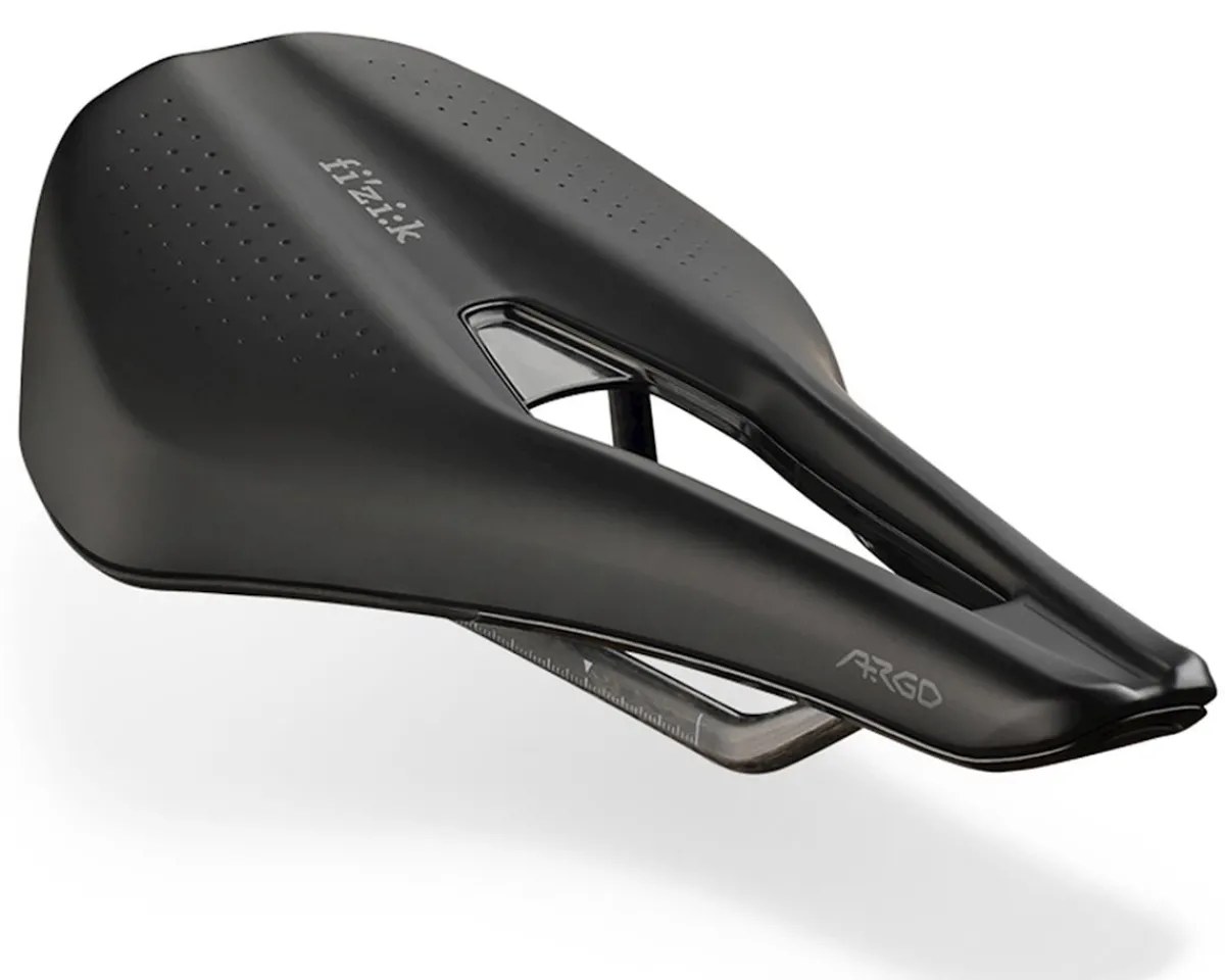 fizik Saddles & Seats|Tempo Argo R1 (Black) (Carbon Rails) (150mm)