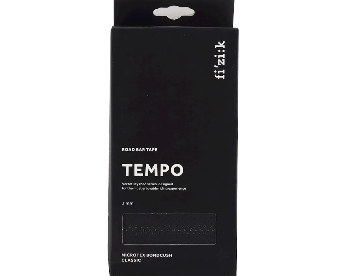 fizik Grips & Handlebar Tape|Holiday Shopping|Tempo Bondcush Classic Handlebar Tape (Black) (3mm Thick)