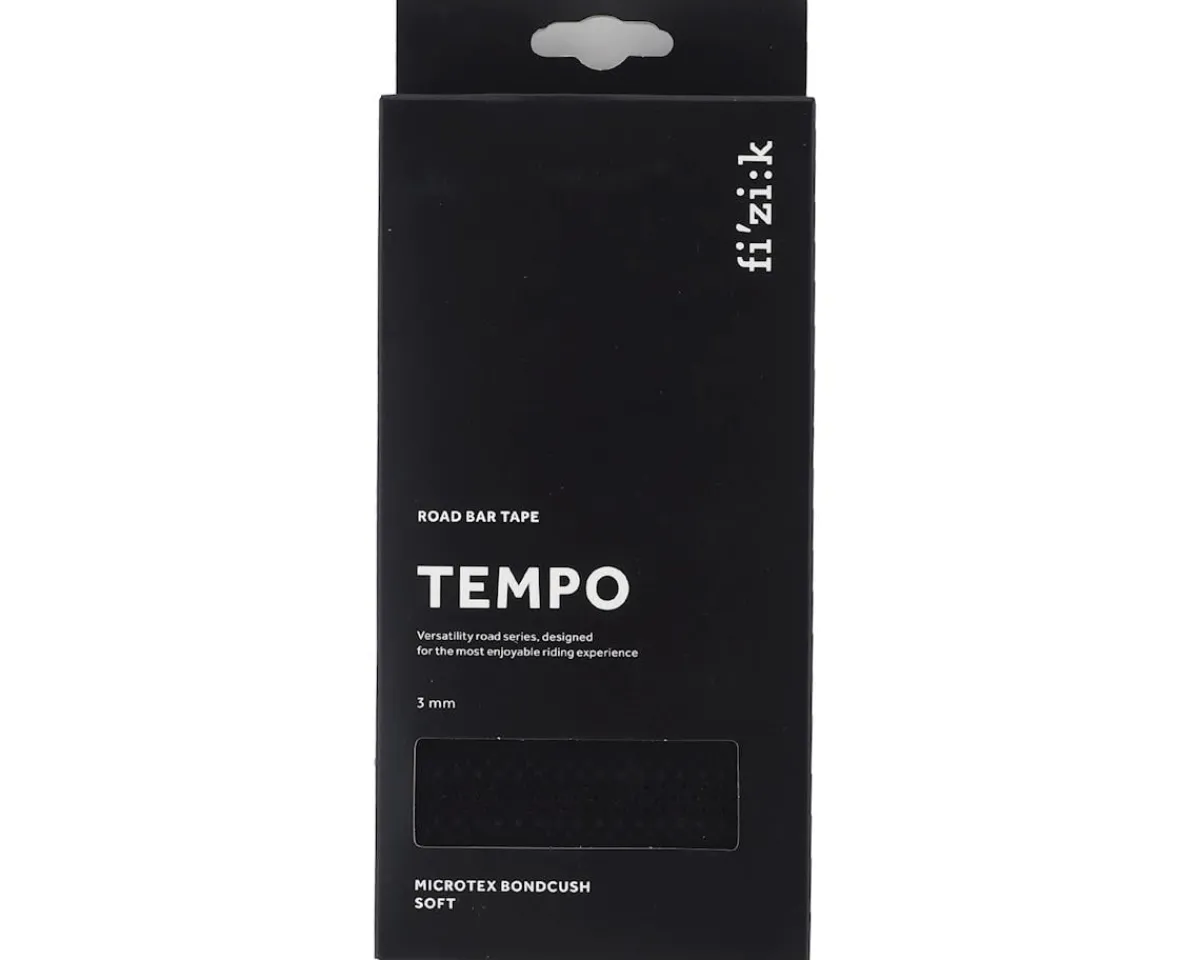 fizik Grips & Handlebar Tape|Holiday Shopping|Tempo Bondcush Soft Handlebar Tape (Black) (3mm Thick)