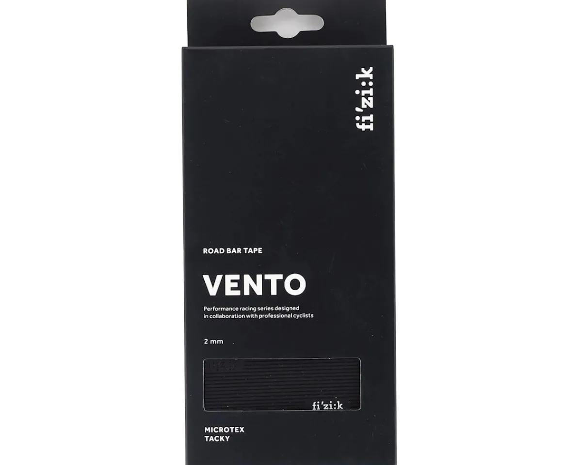 fizik Grips & Handlebar Tape|Holiday Shopping|Vento Microtex Tacky Handlebar Tape (Black) (2mm Thick)