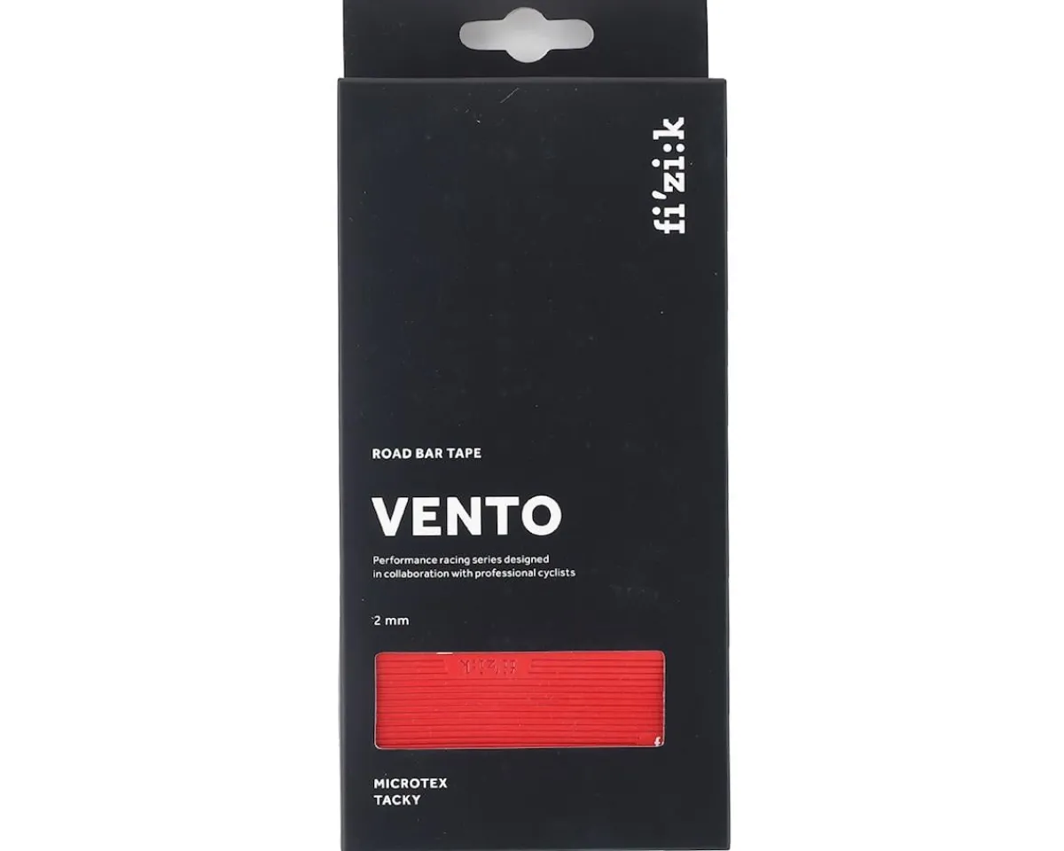 fizik Grips & Handlebar Tape|Vento Microtex Tacky Handlebar Tape (Red) (2mm Thick)