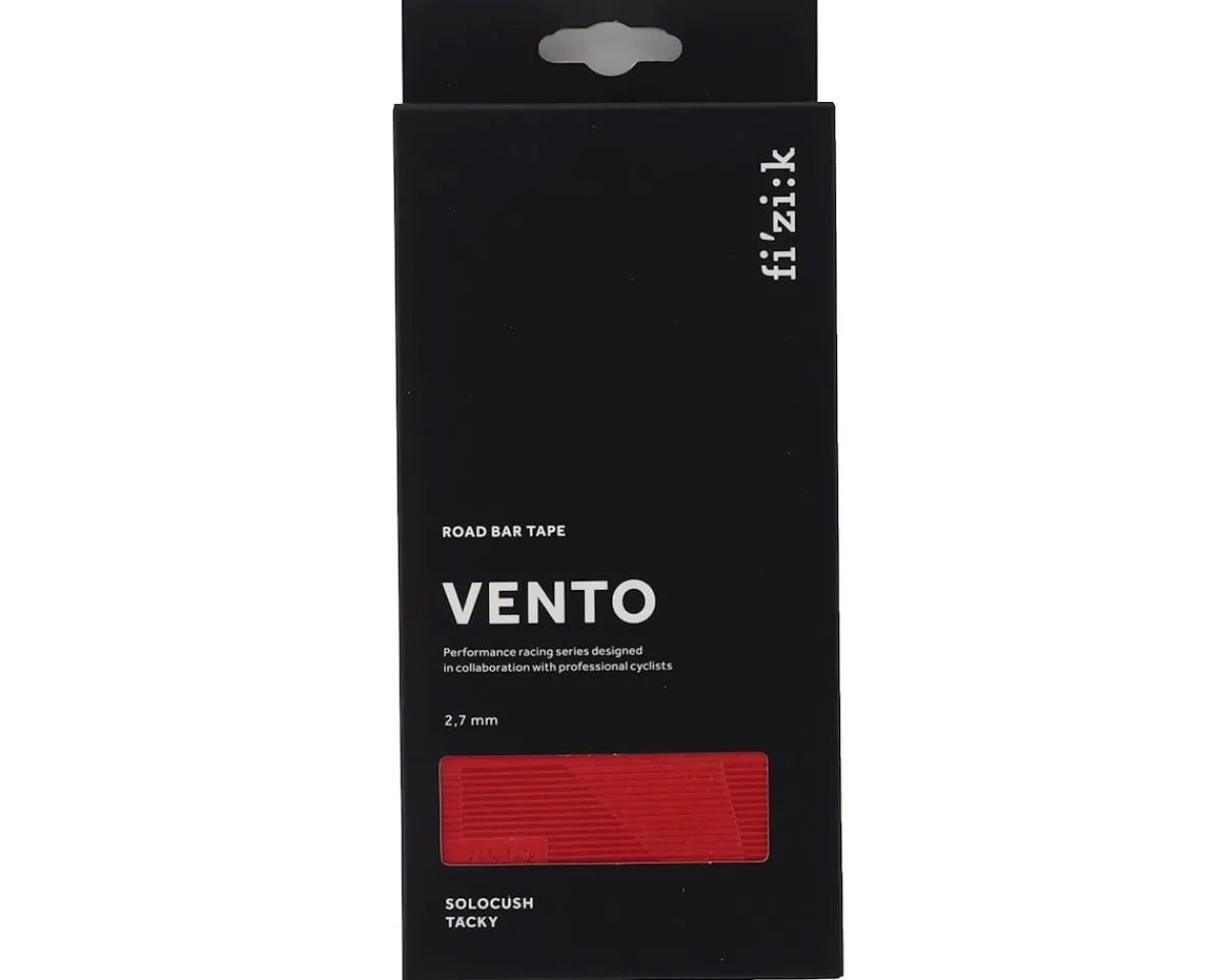 fizik Grips & Handlebar Tape|Holiday Shopping|Vento Solocush Tacky Handlebar Tape (Red) (2.7mm Thick)