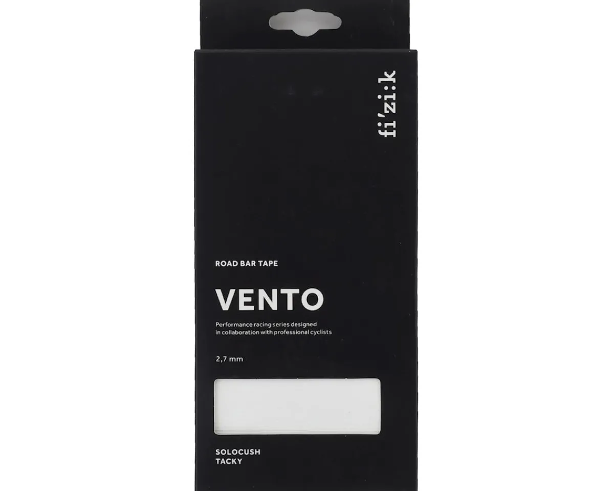fizik Grips & Handlebar Tape|Vento Solocush Tacky Handlebar Tape (White) (2.7mm Thick)