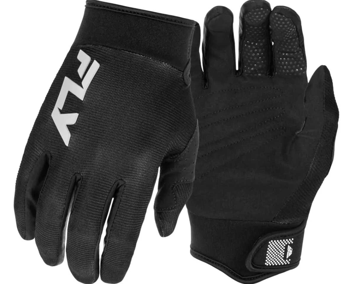 Fly Racing Clothing Accessories|Summer Essentials|F-16 Gloves (Black/White) (XS)