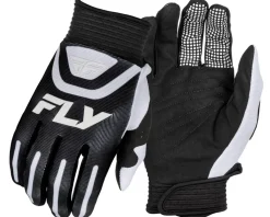 Fly Racing Clothing Accessories|Summer Essentials|F-16 Long Finger Gloves (Black/White) (S)