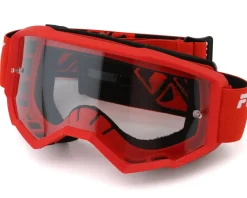 Fly Racing Sunglasses & Goggles|Focus Goggle (Red/Black) (Clear Lens)