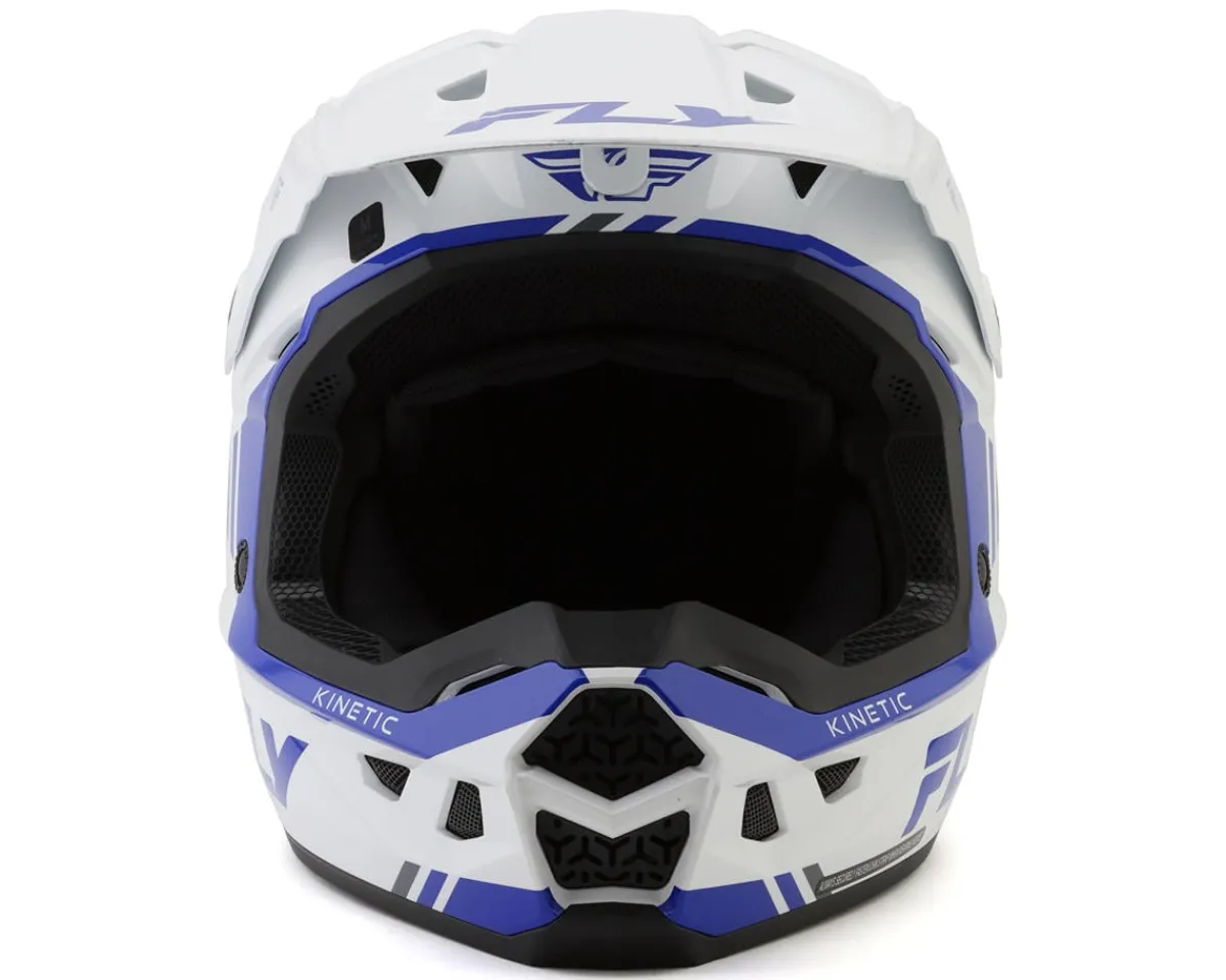 Fly Racing Helmets|Helmets|Kinetic Verdict Helmet (White/Blue/Grey) (2XL)