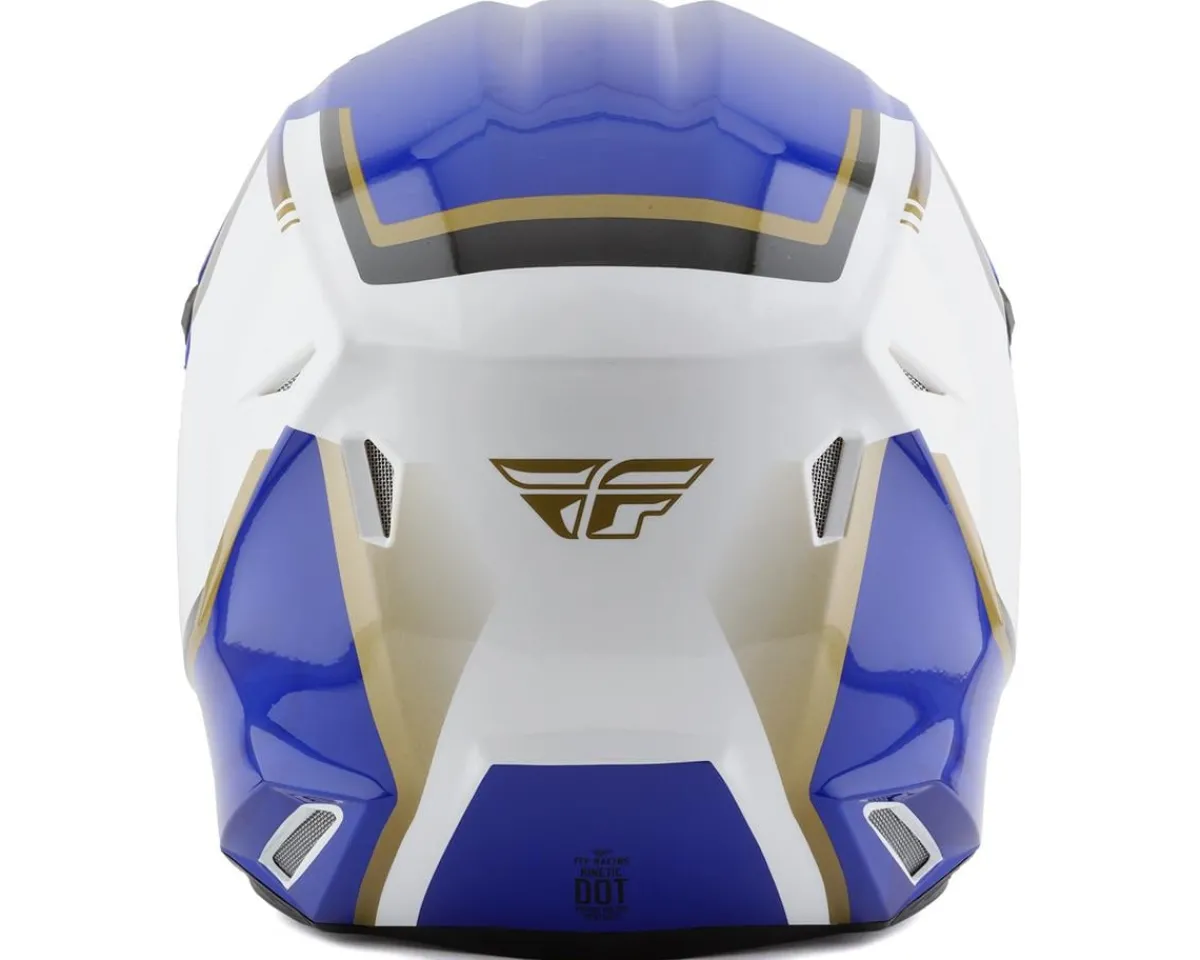 Fly Racing Helmets|Clothing Sale|Kinetic Vision Full Face Helmet (White/Blue) (XL)