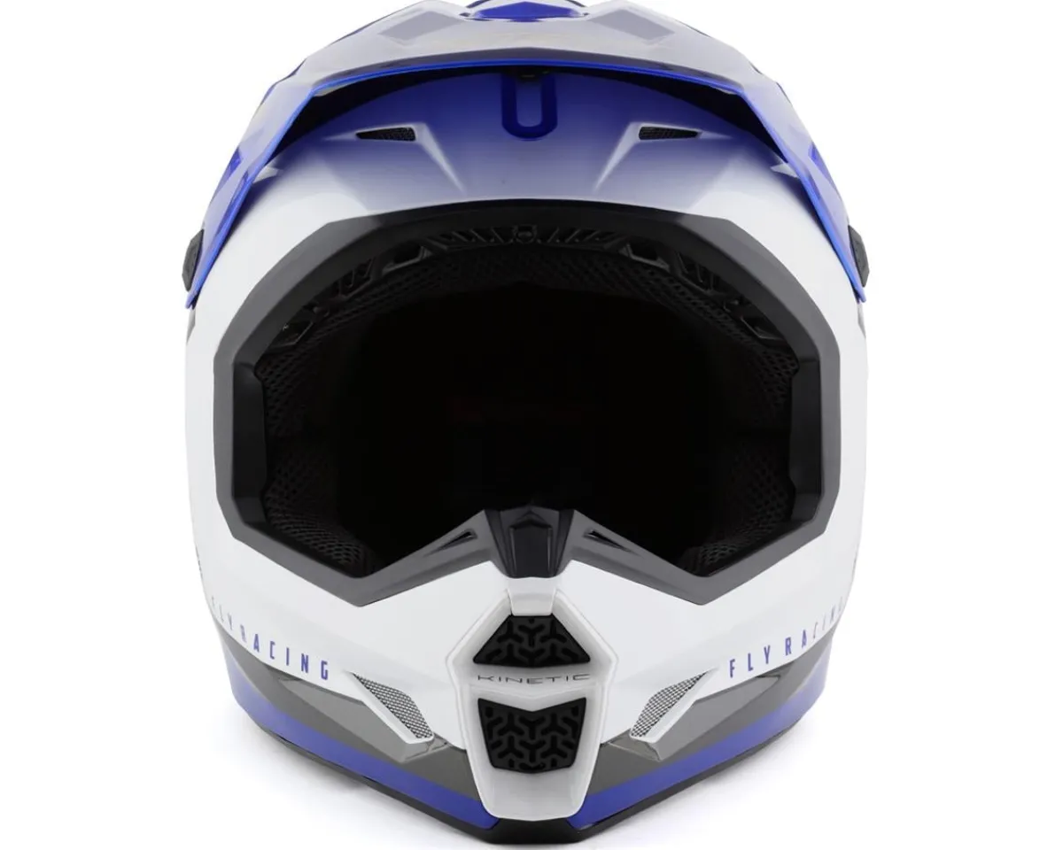 Fly Racing Helmets|Clothing Sale|Kinetic Vision Full Face Helmet (White/Blue) (XL)