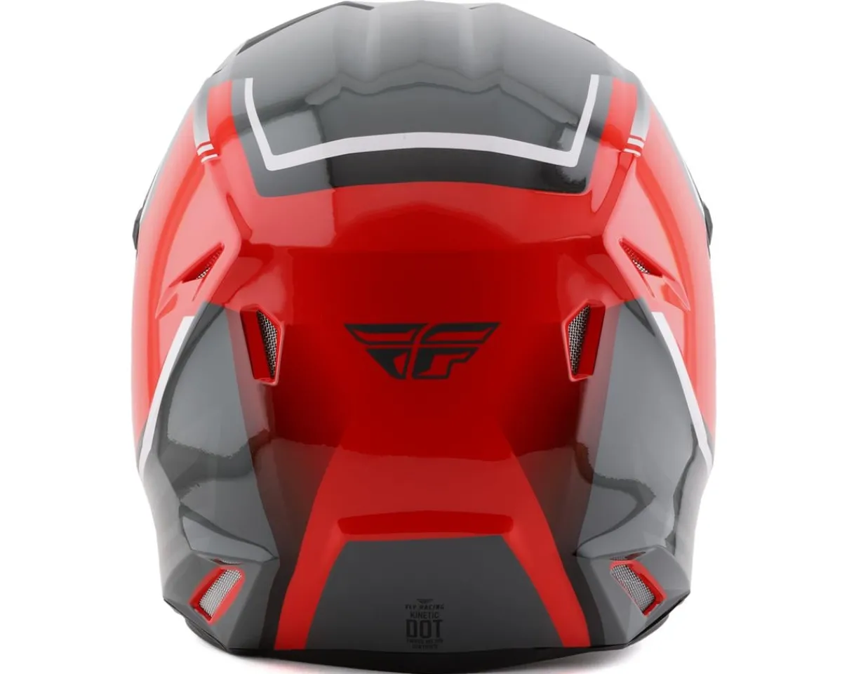 Fly Racing Helmets|Clothing Sale|Kinetic Vision Full Face Helmet (Red/Grey) (XL)