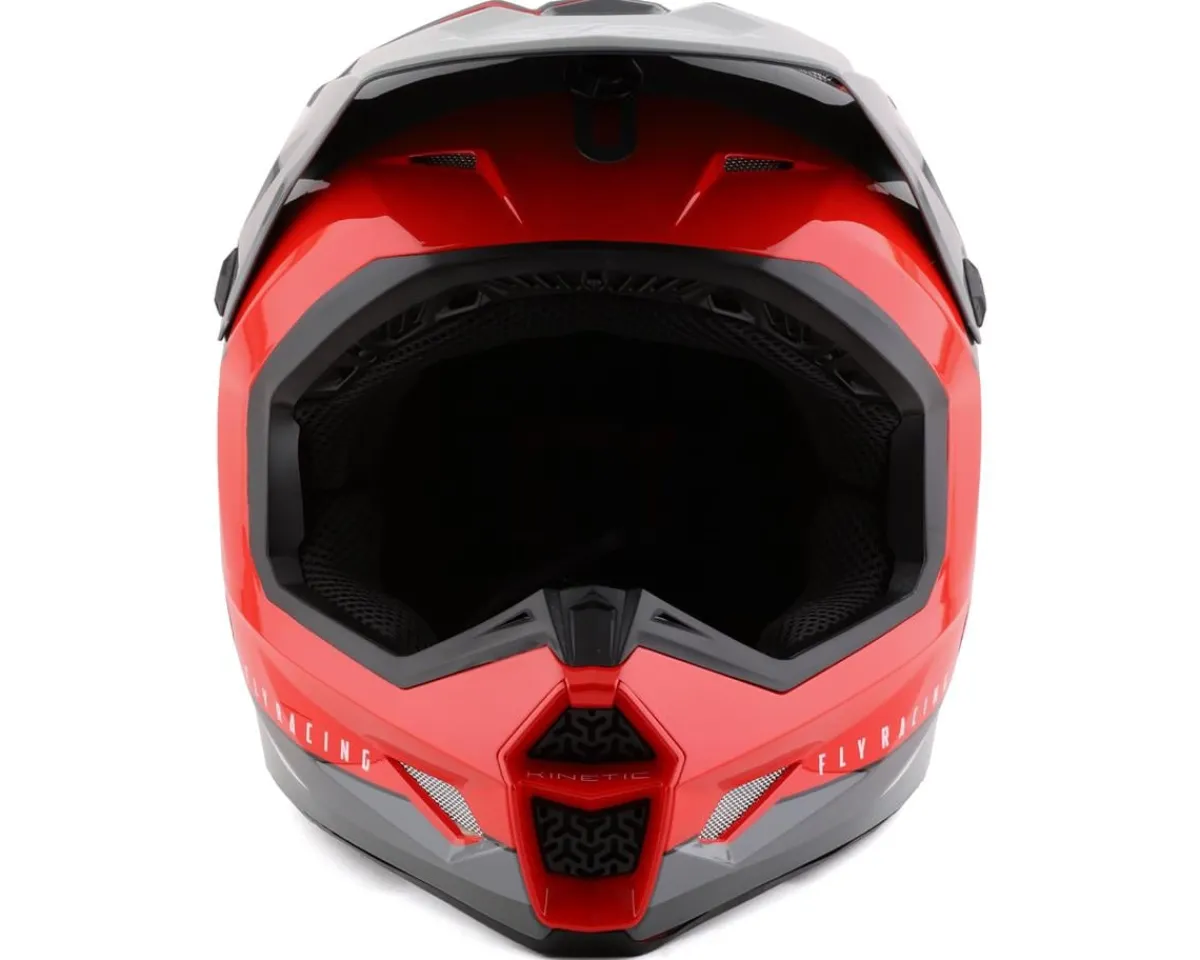 Fly Racing Helmets|Clothing Sale|Kinetic Vision Full Face Helmet (Red/Grey) (XL)