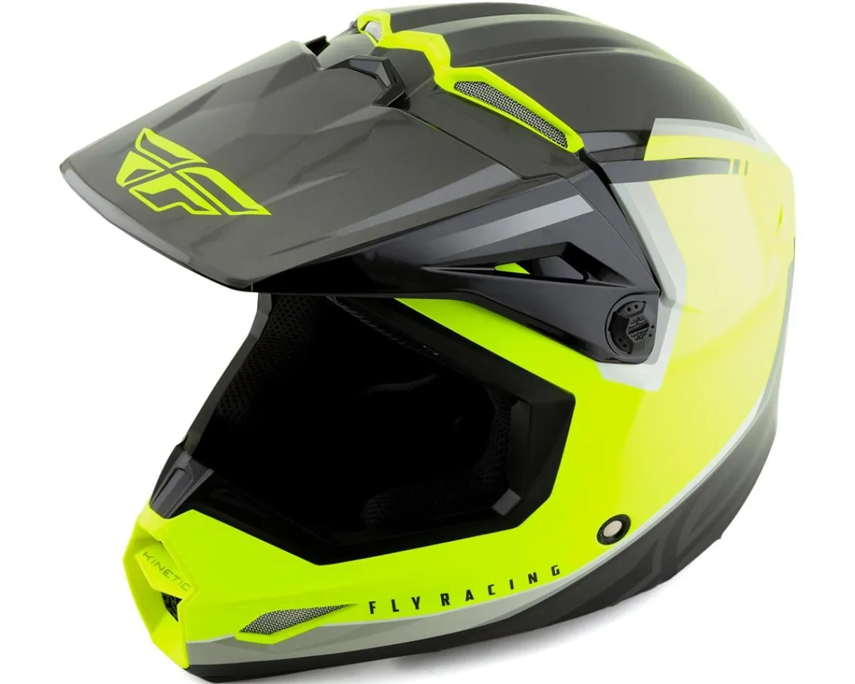 Fly Racing Helmets|Clothing Sale|Kinetic Vision Full Face Helmet (Hi-Vis/Black) (XL)