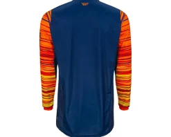 Fly Racing Jerseys|Kinetic Wave Jersey (Navy/Orange) (S)