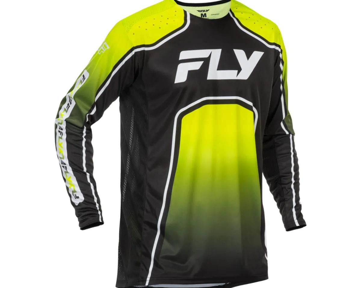 Fly Racing Jerseys|Rayce Bicycle Jersey (Lime/Black/White) (S)