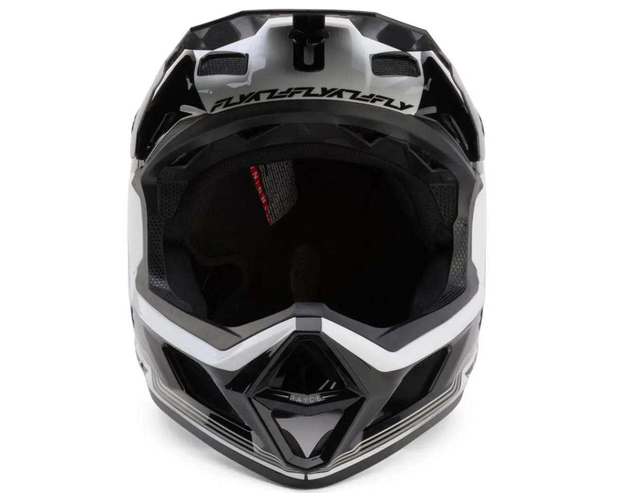 Fly Racing Helmets|Helmets|Rayce Repeat Full Face Helmet (Black/White) (L)