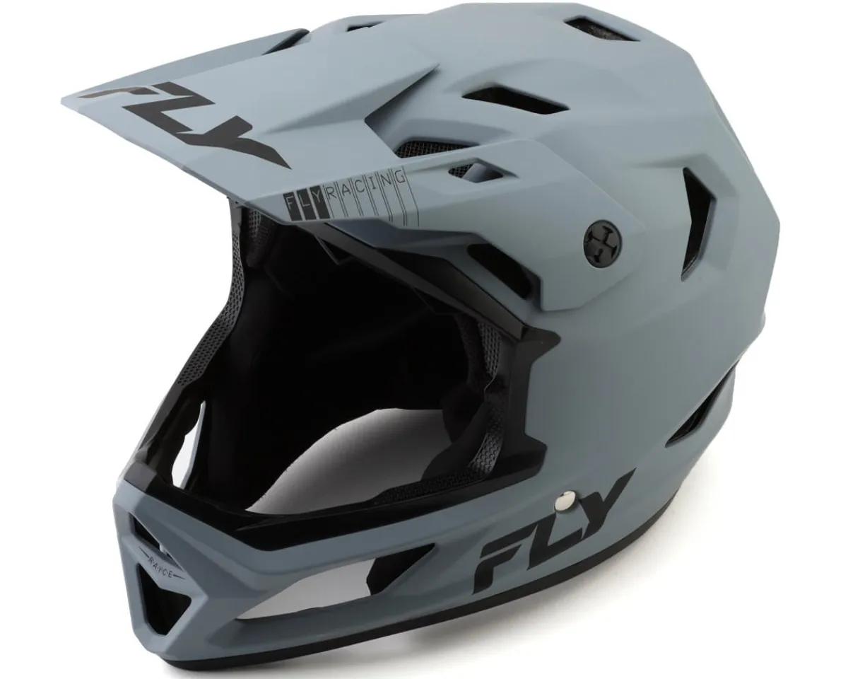 Fly Racing Helmets|Helmets|Rayce Solid Full Face Helmet (Matte Grey) (XL)