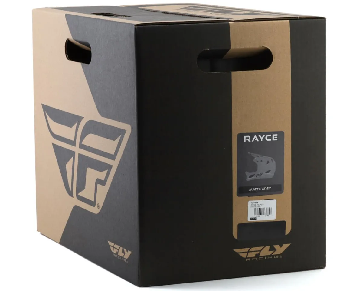 Fly Racing Helmets|Helmets|Rayce Solid Full Face Helmet (Matte Grey) (XL)
