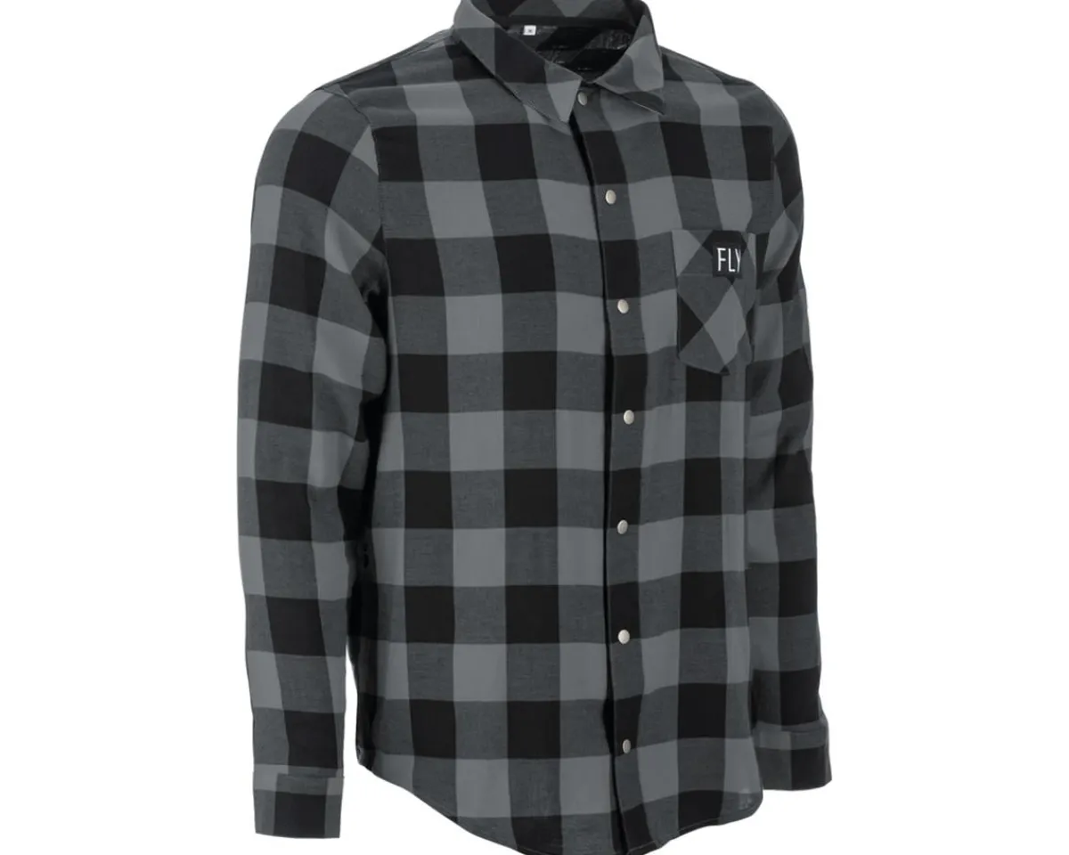 Fly Racing Clothing Sale|Casual Clothing|Tek Flannel (Black/Grey) (S)