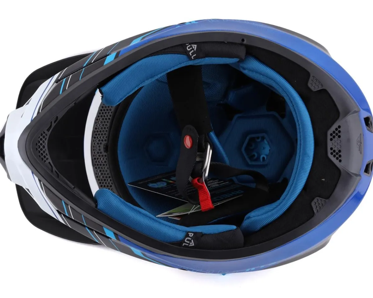 Fly Racing Helmets|Youth & Kids|Werx-R Carbon Full Face Helmet (Blue Carbon) (Youth L)
