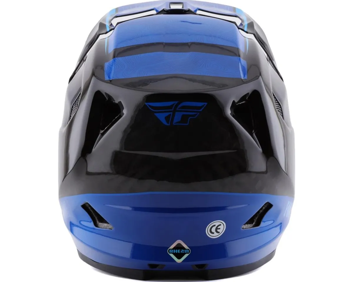 Fly Racing Helmets|Youth & Kids|Werx-R Carbon Full Face Helmet (Blue Carbon) (Youth L)