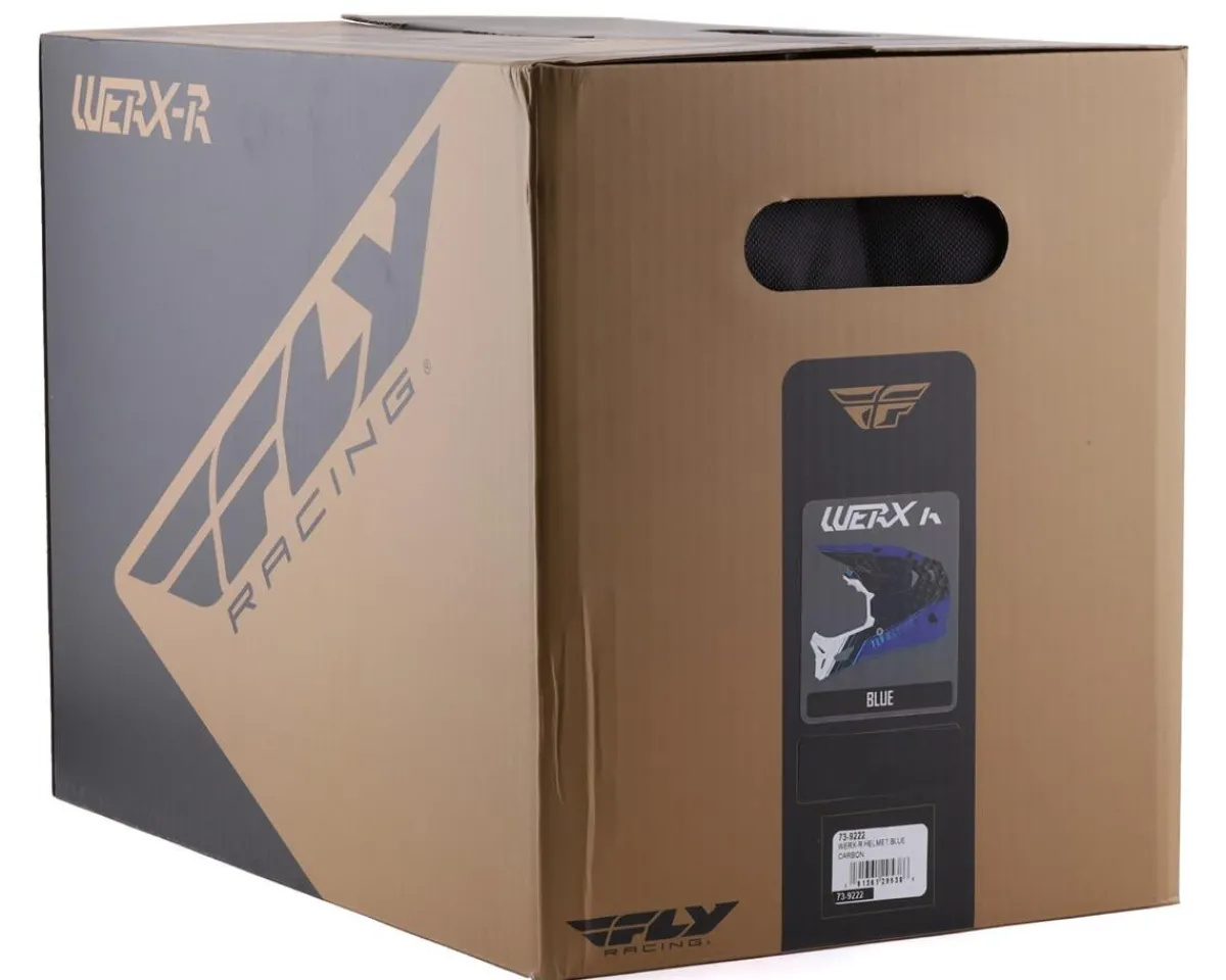 Fly Racing Helmets|Youth & Kids|Werx-R Carbon Full Face Helmet (Blue Carbon) (Youth L)
