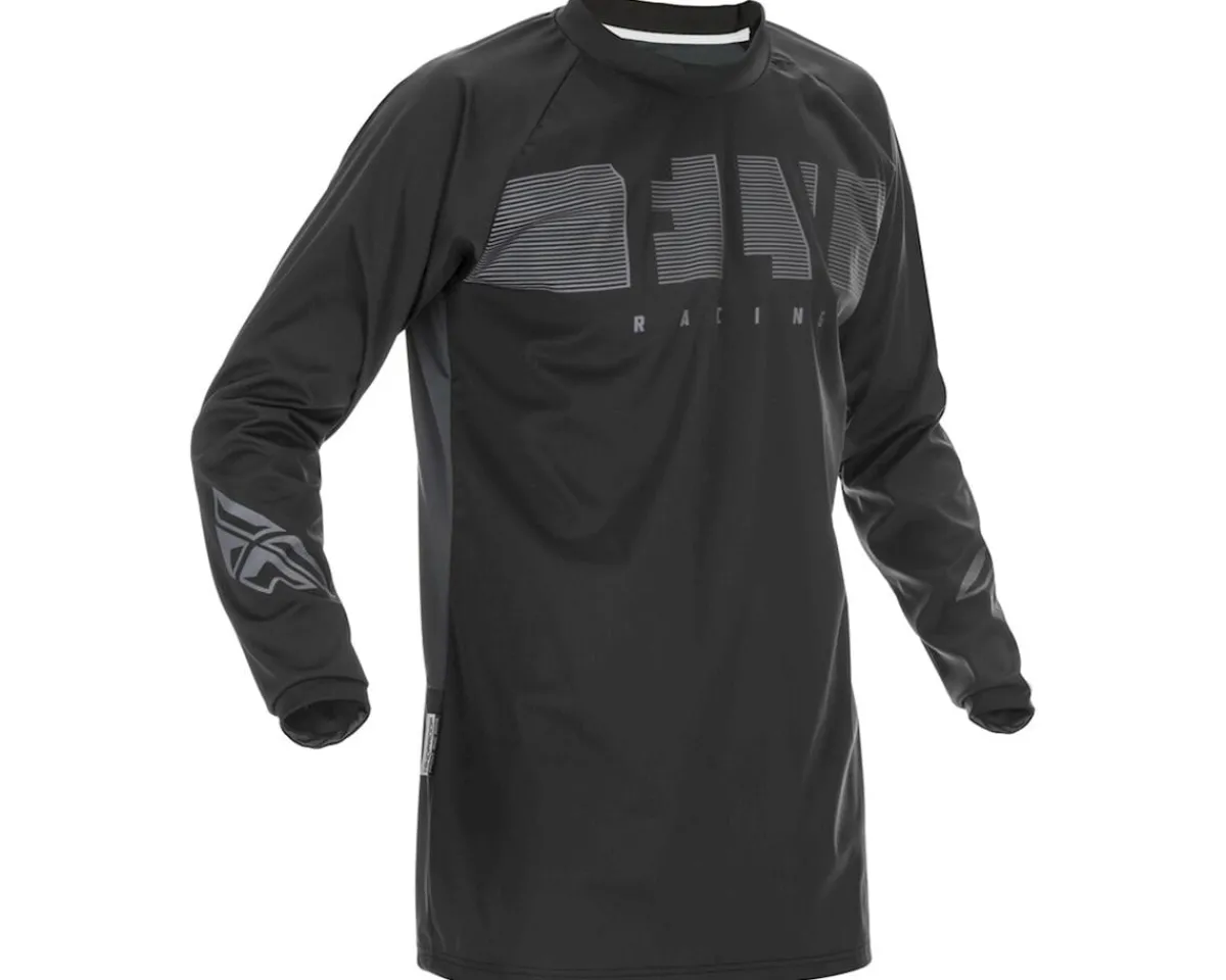 Fly Racing Clothing Sale|Jerseys|Windproof Jersey (Black/Grey) (2XL)