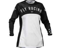 Fly Racing Clothing Sale|Women'S|Women's Lite Long Sleeve Jersey (Black/Light Grey) (L)