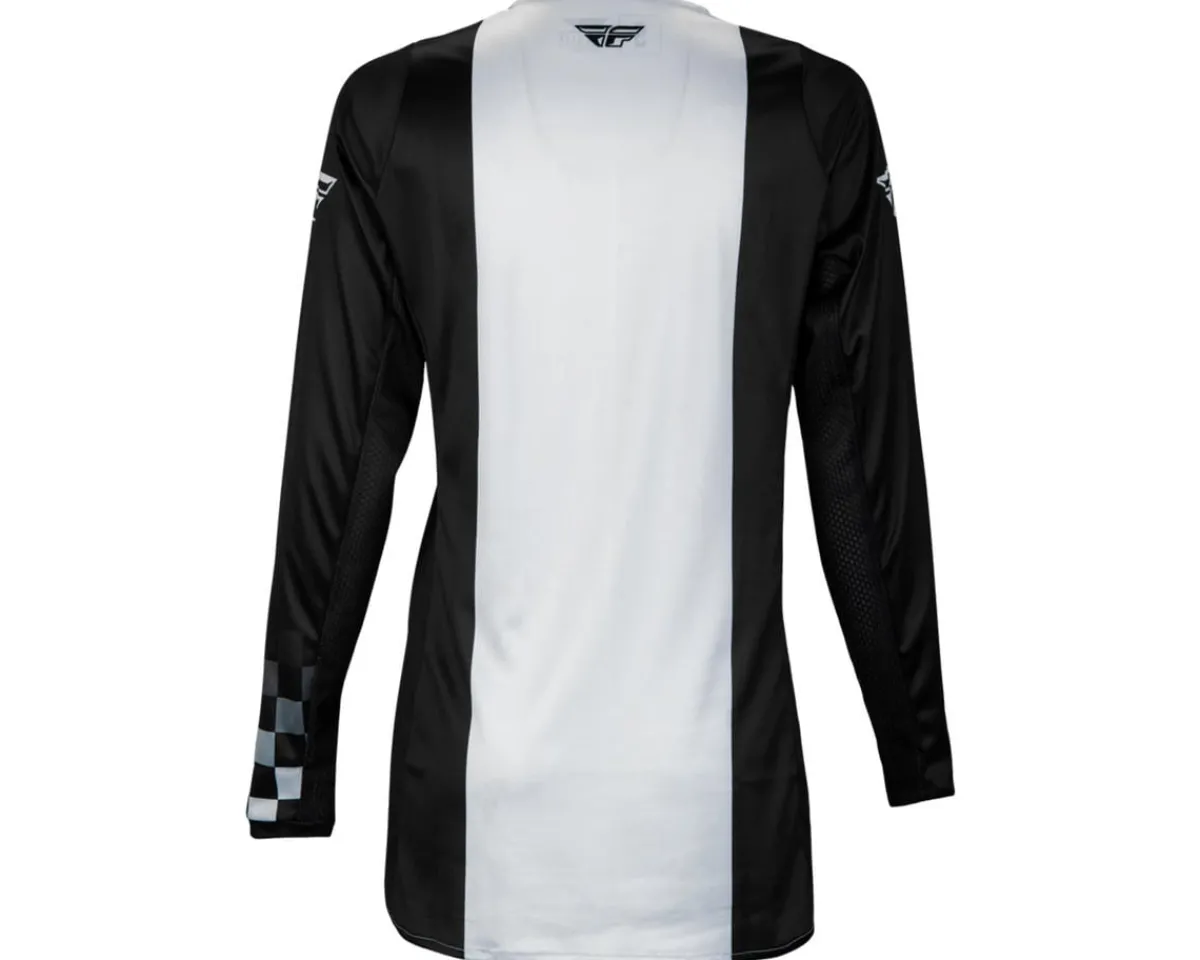 Fly Racing Clothing Sale|Women'S|Women's Lite Long Sleeve Jersey (Black/Light Grey) (L)