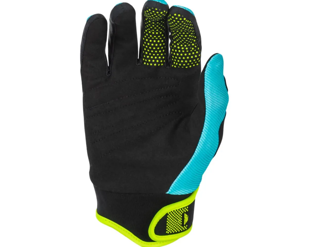 Fly Racing Clothing Accessories|Summer Essentials|Youth F-16 Gloves (Aqua/Black/White) (Youth L)