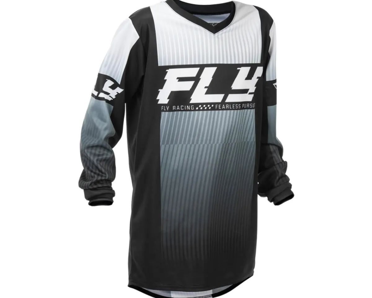 Fly Racing Jerseys|Youth & Kids|Youth F-16 Jersey (Black/White) (Youth XL)