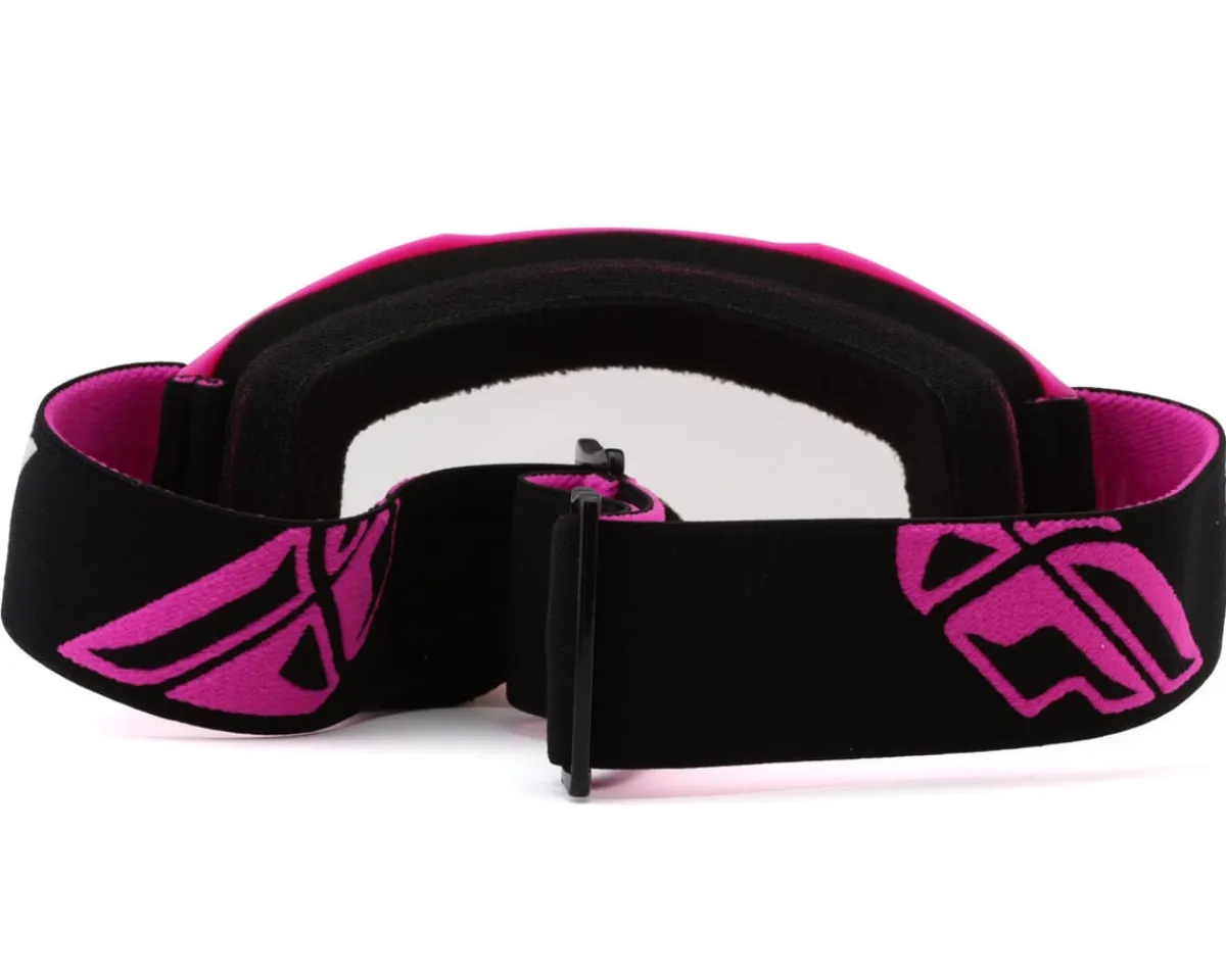 Fly Racing Sunglasses & Goggles|Youth & Kids|Youth Focus Goggle (Black/Pink) (Clear Lens)