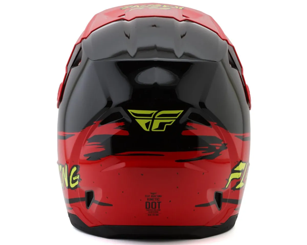 Fly Racing Helmets|Helmets|Youth Kinetic Surge Helmet (Black/Red/Yellow) (Youth S)
