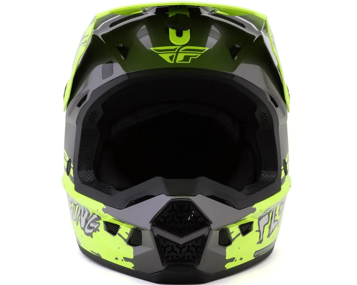 Fly Racing Helmets|Helmets|Youth Kinetic Surge Helmet (Grey/Hi-Vis) (Youth S)