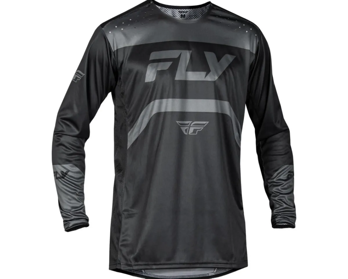 Fly Racing Clothing Sale|Jerseys|Youth Rayce Long Sleeve Jersey (Black/Charcoal) (Youth XL)