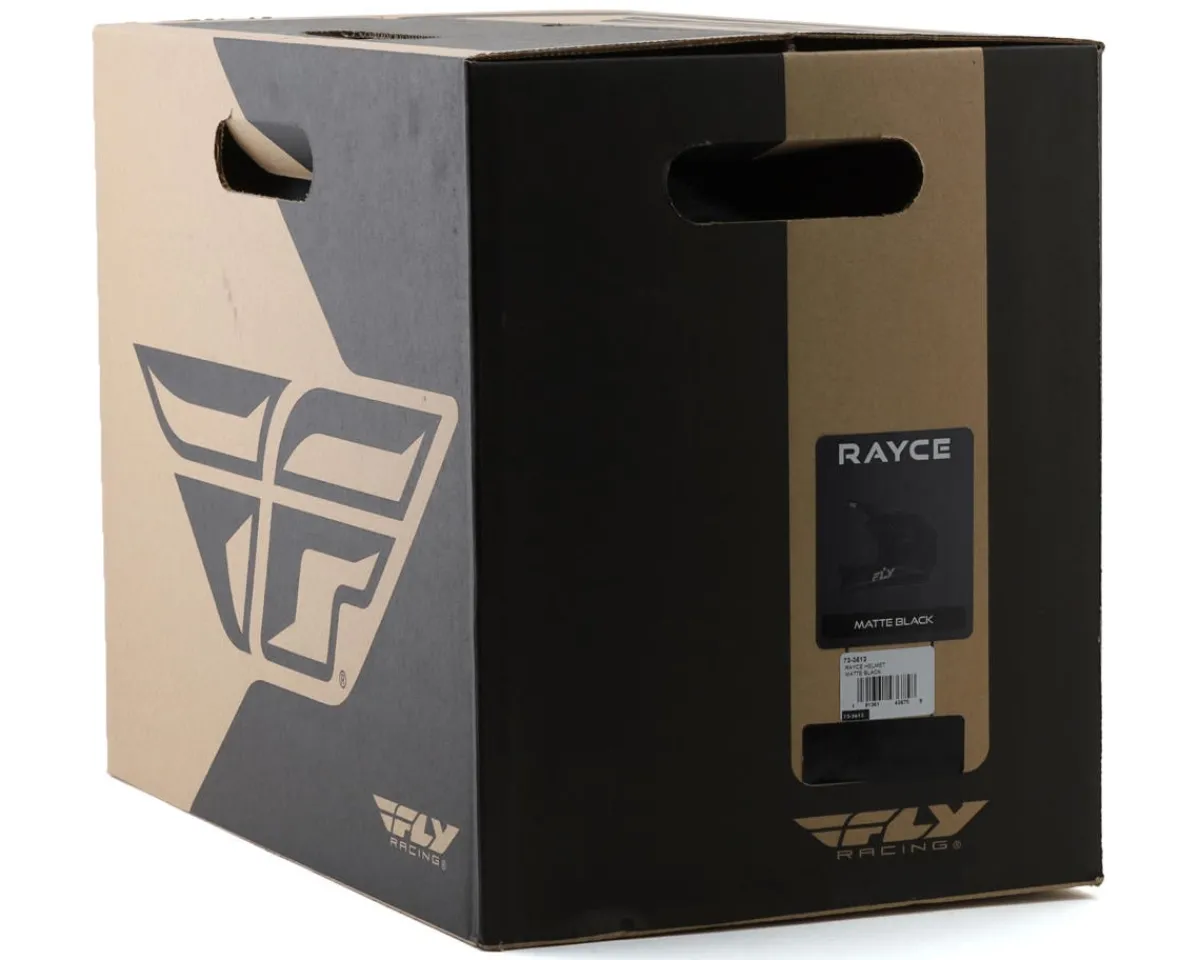 Fly Racing Helmets|Youth & Kids|Youth Rayce Repeat Full Face Helmet (Matte Black) (Youth L)